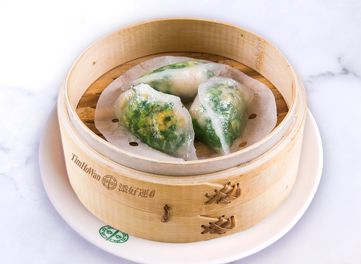 鮮蝦菠菜餃