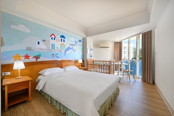 海景親子房(一大床+日式軟墊一張)