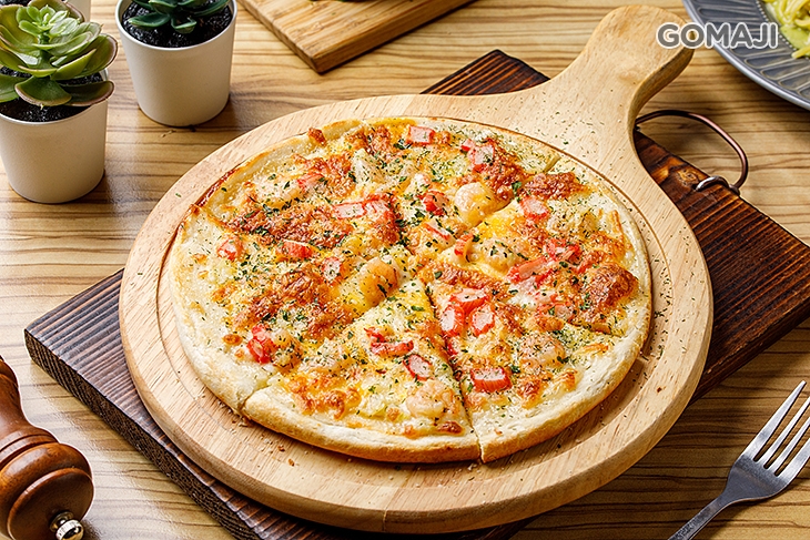 法式蝦仁蟹肉披薩