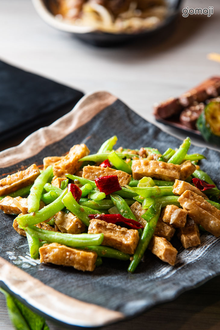 臭豆腐辣炒四季豆