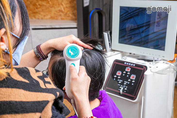 洗前頭皮高倍數檢測