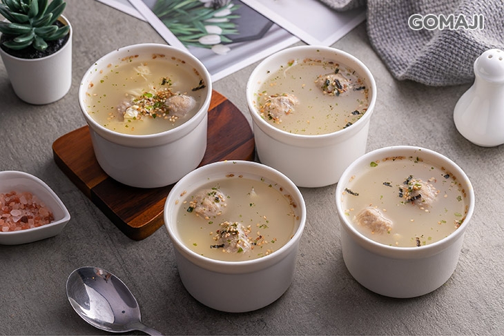 貢丸蛋花湯四碗  