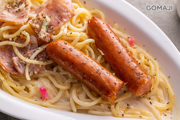 義大利麵/德式香腸/奶油培根白醬  