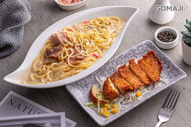 義大利麵/菲力雞排/奶油培根白醬