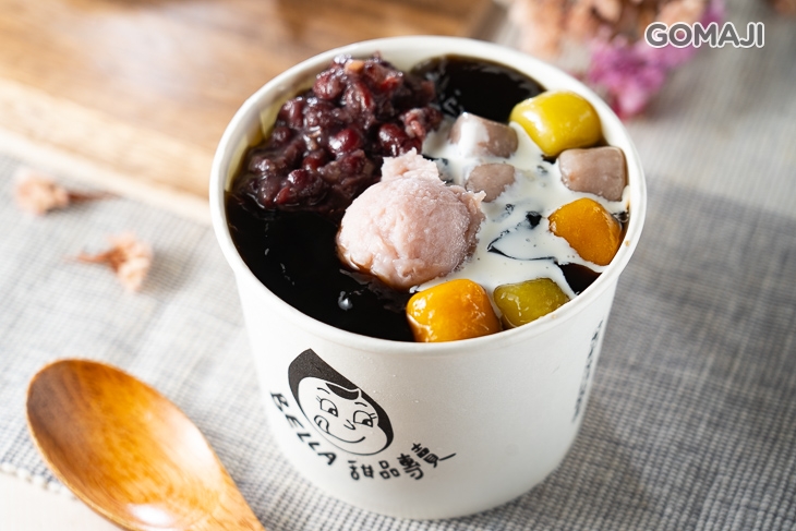 芋圓奶凍(+芋泥&紅豆)