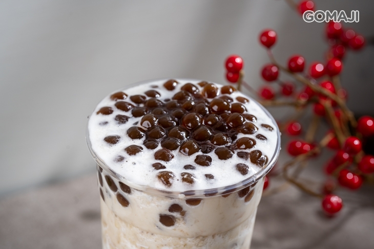 珍珠綠豆沙牛奶