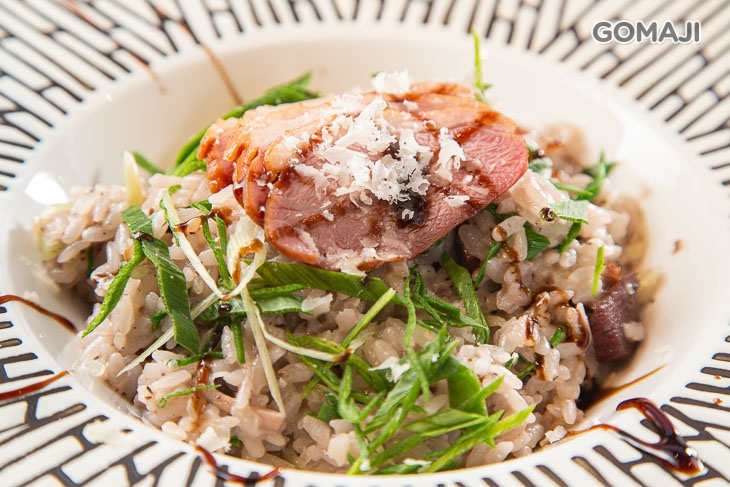 煙燻鴨胸松露燉飯