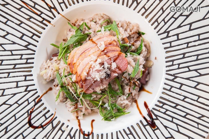 煙燻鴨胸松露燉飯