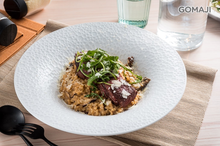 嫩煎翼板牛肝菌菇飯