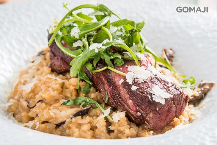 嫩煎翼板牛肝菌菇飯