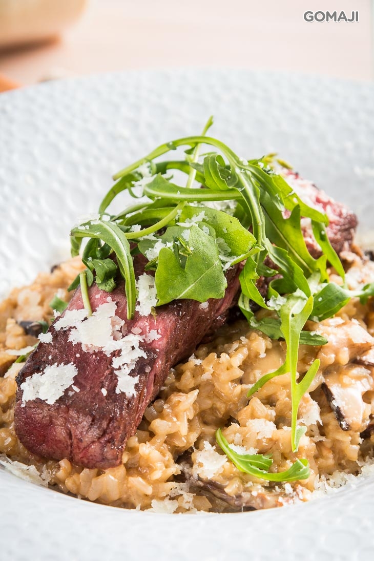 嫩煎翼板牛肝菌菇飯