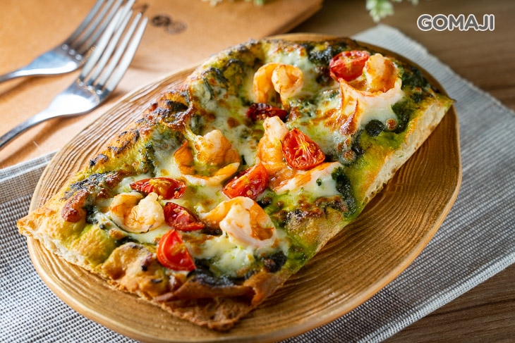 義式青醬海鮮薄皮披蕯