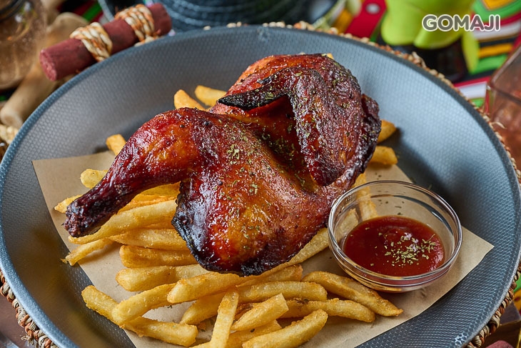 漠視烤半雞佐薯條