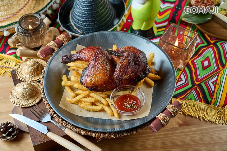 漠視烤半雞佐薯條