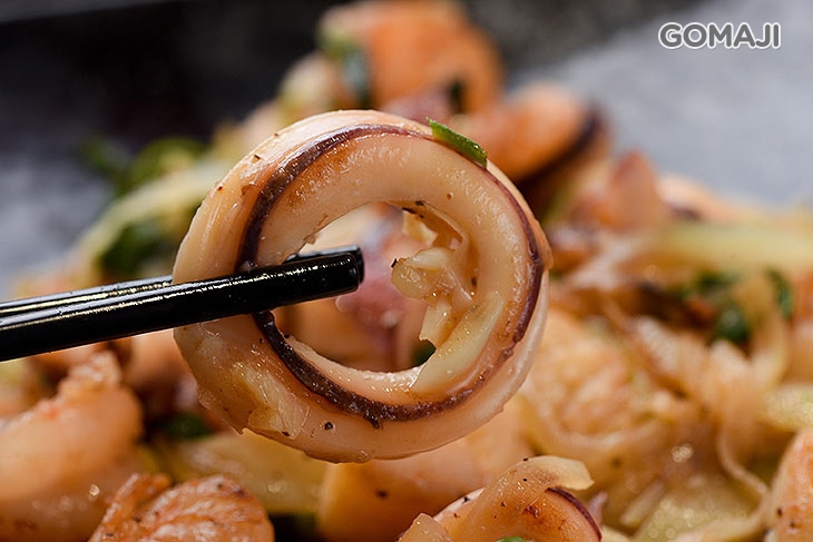 海鮮拼盤一份(蝦仁+干貝+透抽)