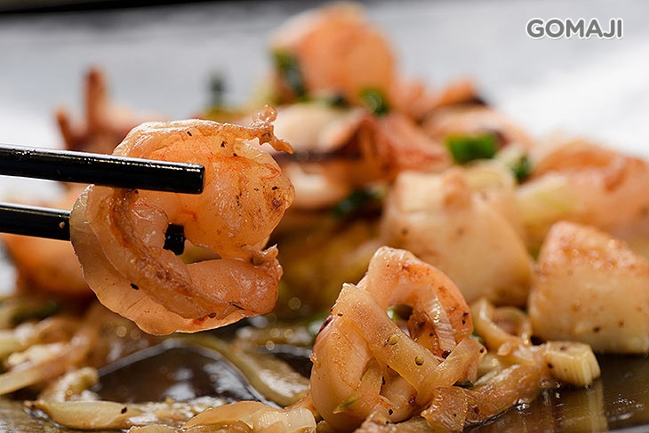 海鮮拼盤一份(蝦仁+干貝+透抽)