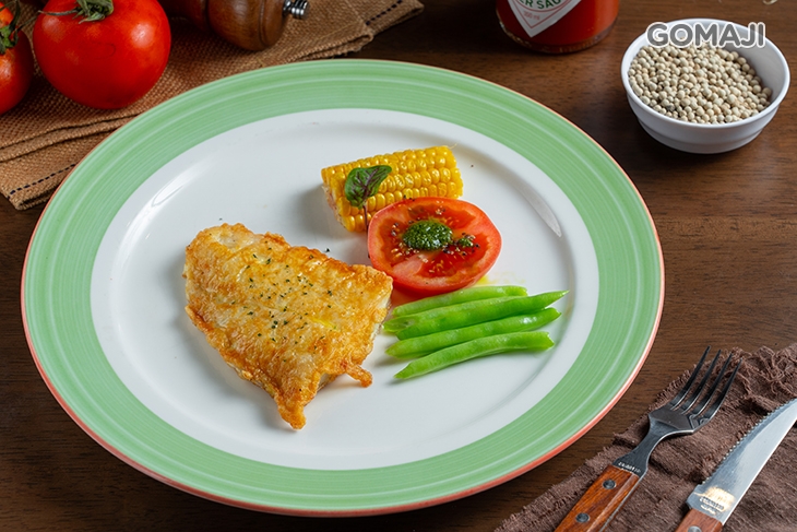 比目魚佐松露醬 