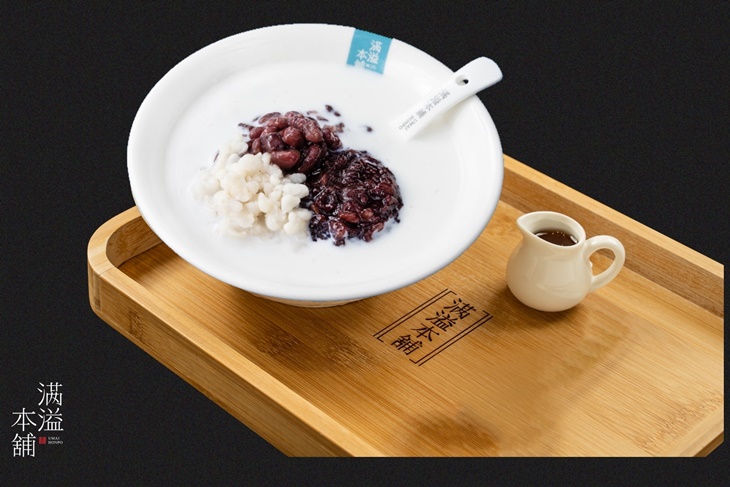 滿溢本舖 紫米紅豆薏仁牛奶