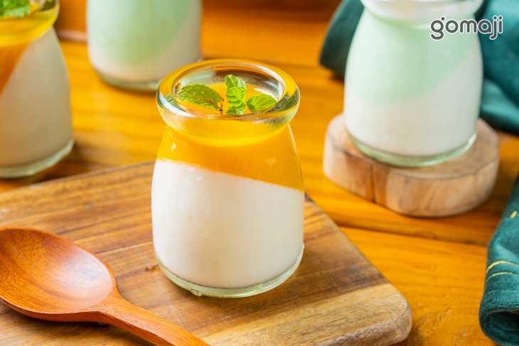 香蘭奶酪 芒果奶酪雙色