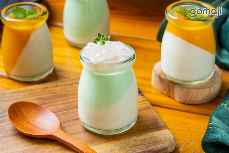 香蘭奶酪 芒果奶酪雙色