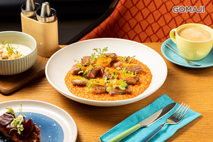 番茄肉汁伊比利豬肋條燉飯