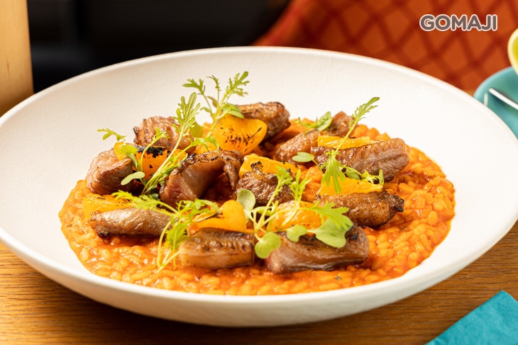 番茄肉汁伊比利豬肋條燉飯