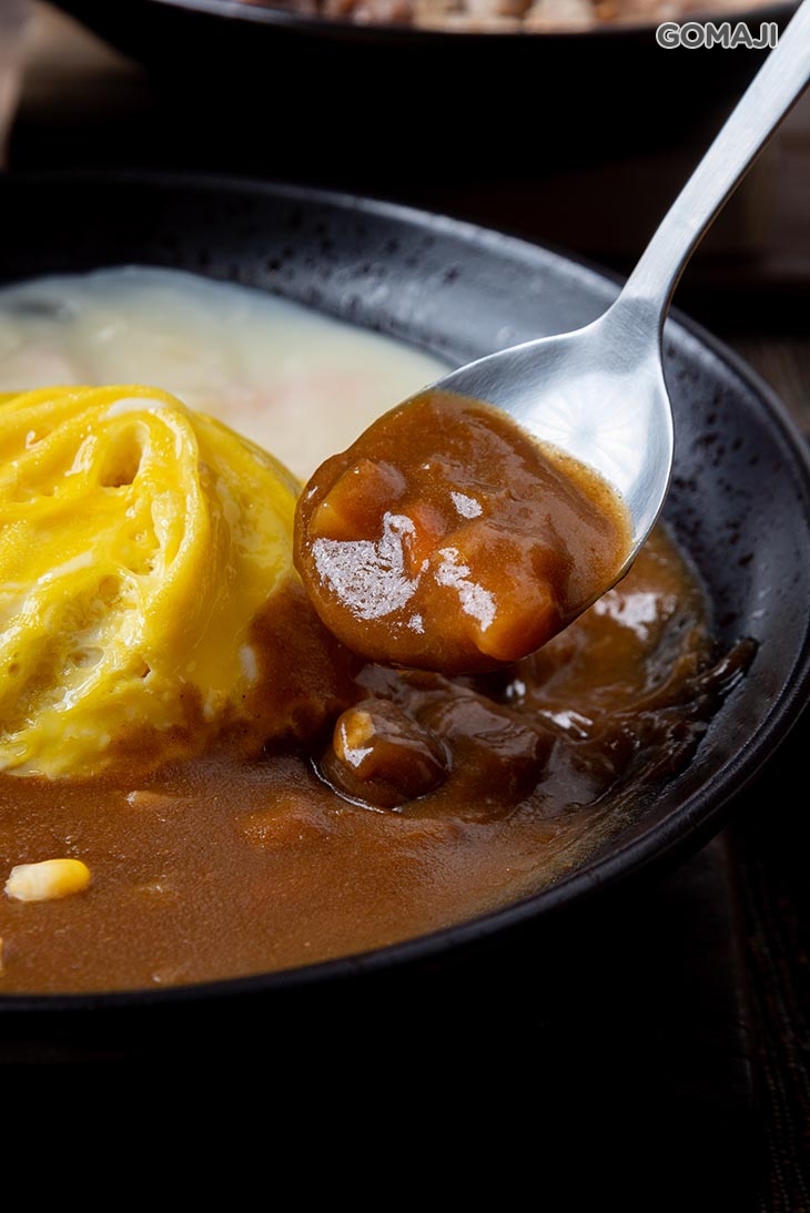 無肉雙醬奶油咖哩飯＋歐姆蛋 