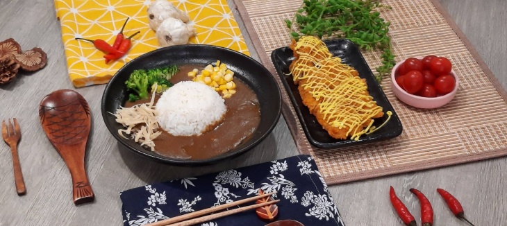 法式蜂蜜無骨雞排咖哩飯