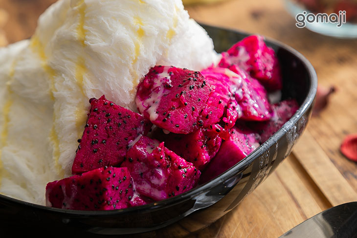 火龍果牛奶雪花冰