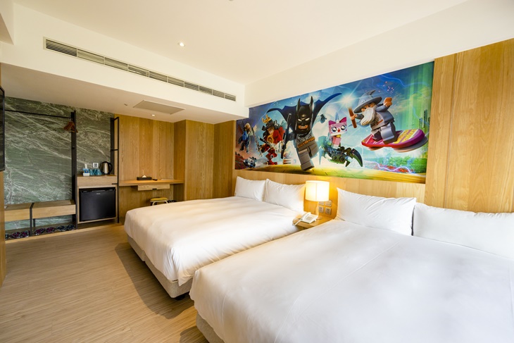 愛情海客房(兩中床)