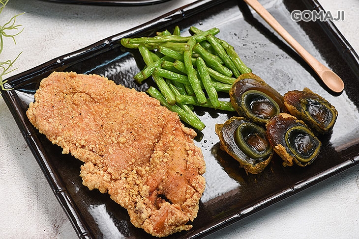 四季豆/炸皮蛋/六島雞排