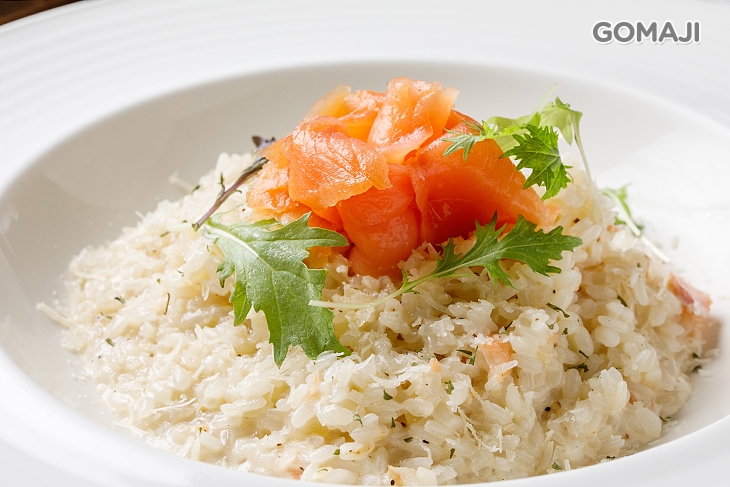 煙燻鮭魚檸檬汁燉有機飯