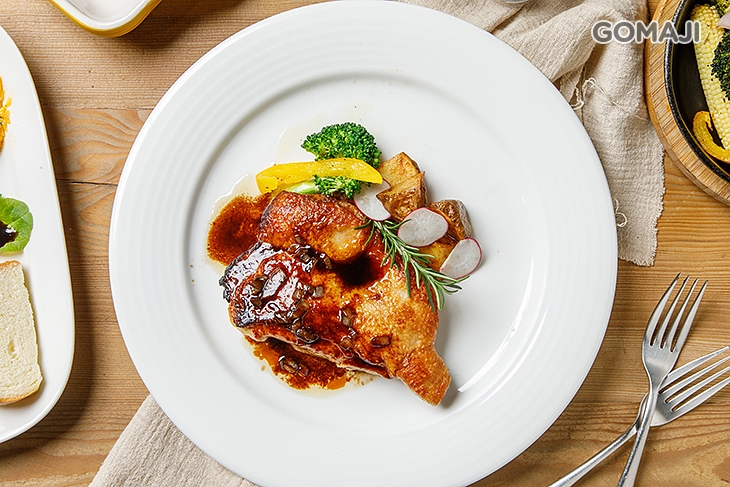 香草雞排佐7年黑酒醋