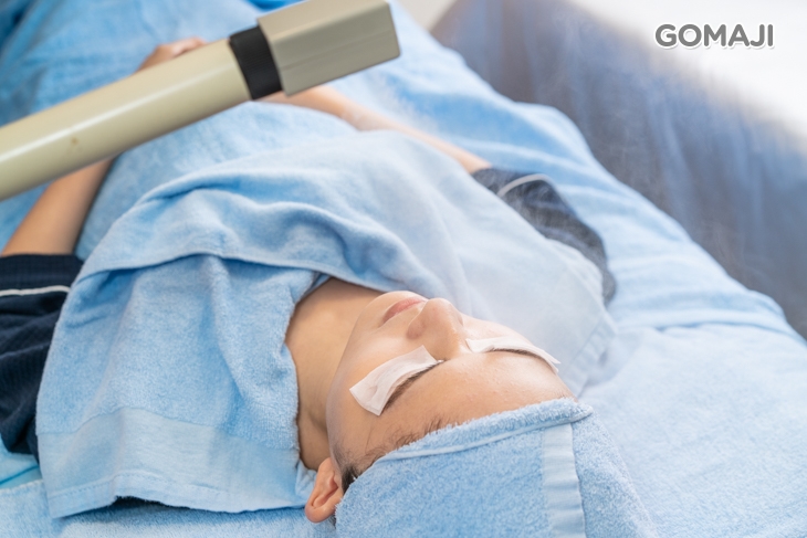 蒸氣打開毛細孔