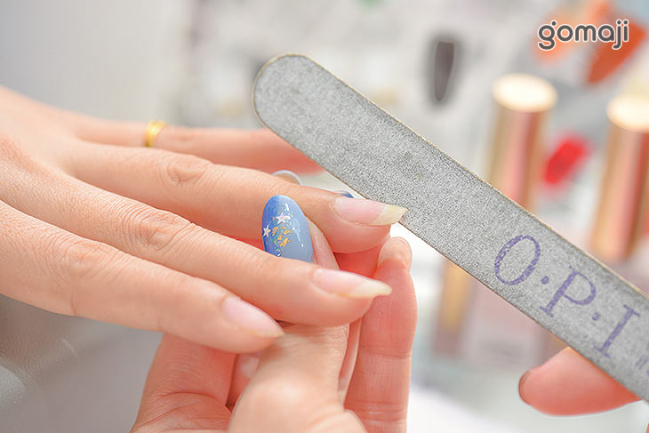 指甲油去色 + 修型 + 甲面處理