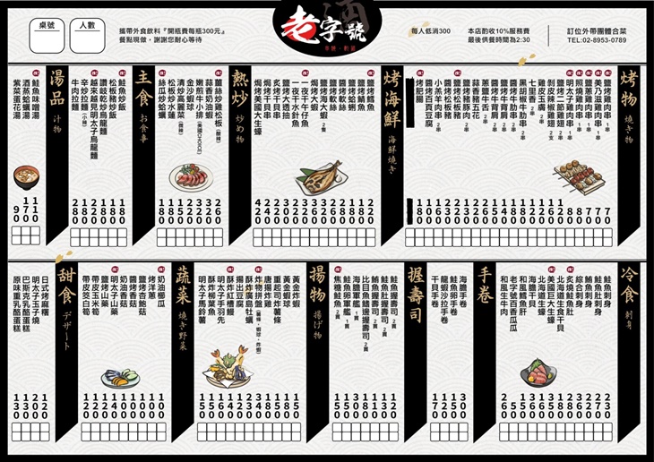 菜單