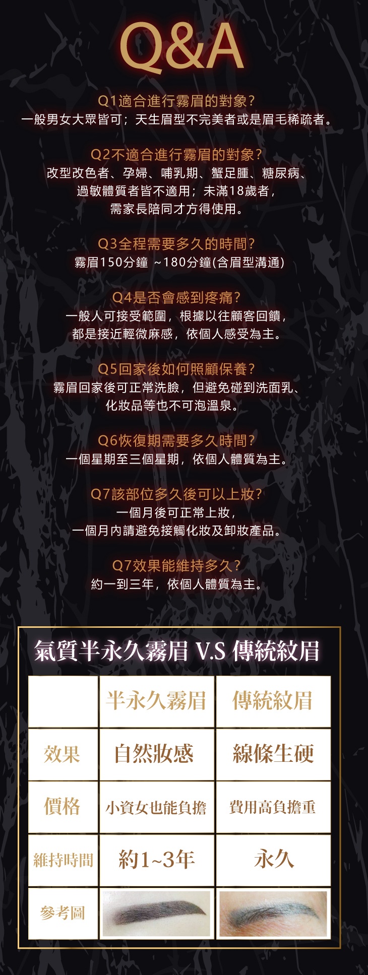 New life天堂の眉 手工紋繡技術