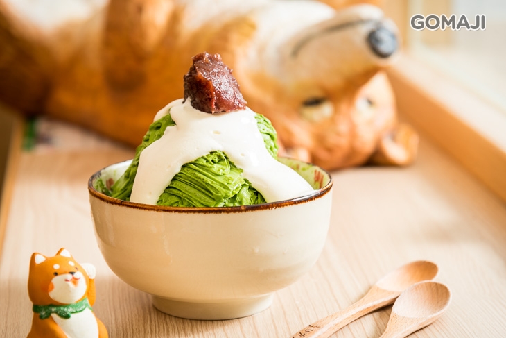  日本小山圓若竹抹茶雪花冰