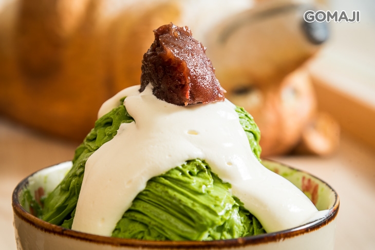  日本小山圓若竹抹茶雪花冰