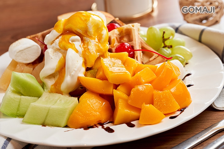 綜合水果冰淇淋鬆餅 