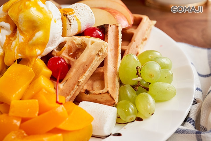 綜合水果冰淇淋鬆餅 