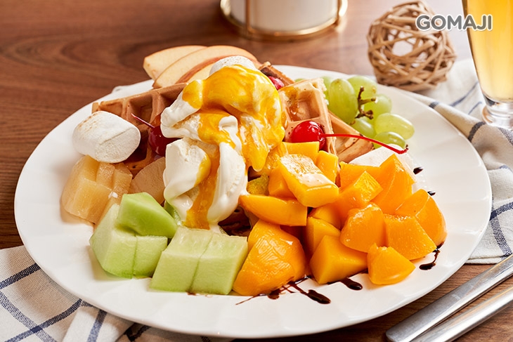 綜合水果冰淇淋鬆餅 