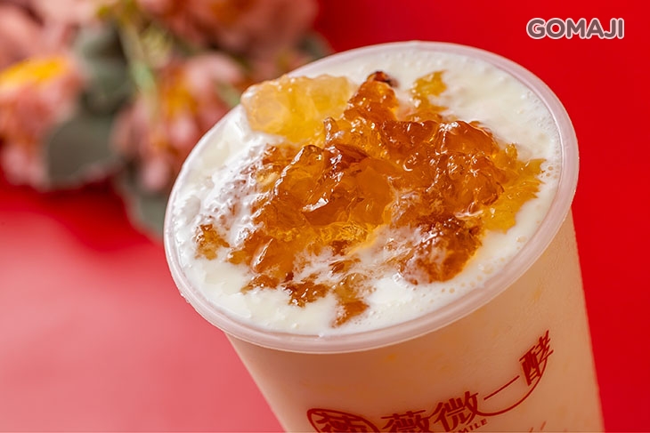 藍莓桃膠優格飲