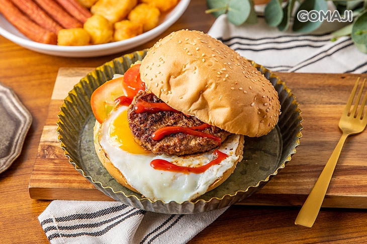 厚切牛漢堡蛋