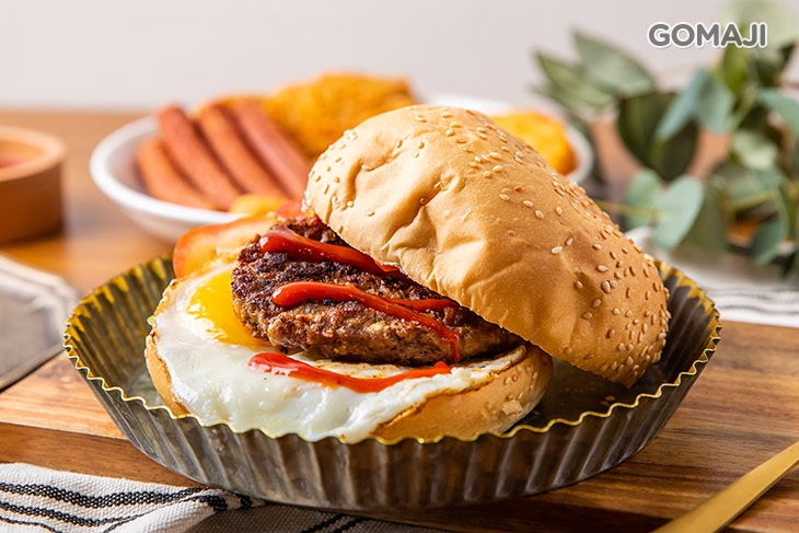 厚切牛漢堡蛋