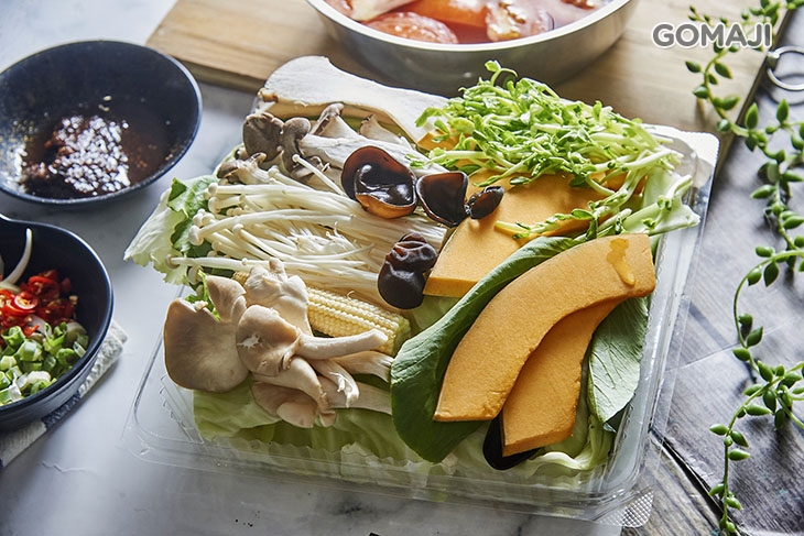 素食鍋菜盤