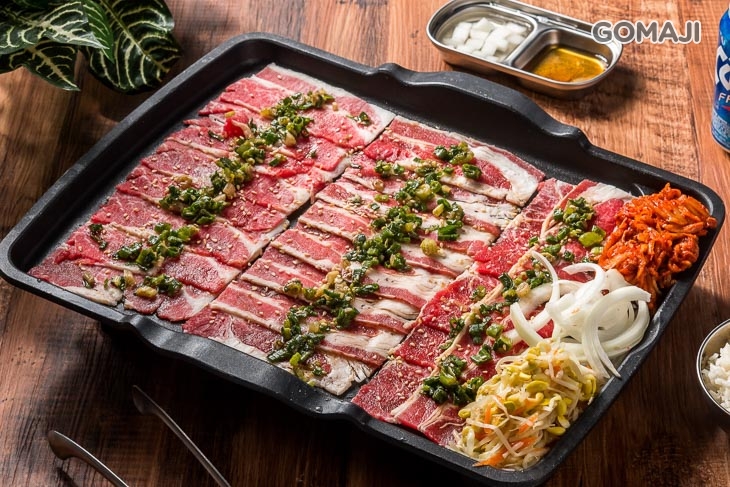 蔥鹽板腱牛肉盤