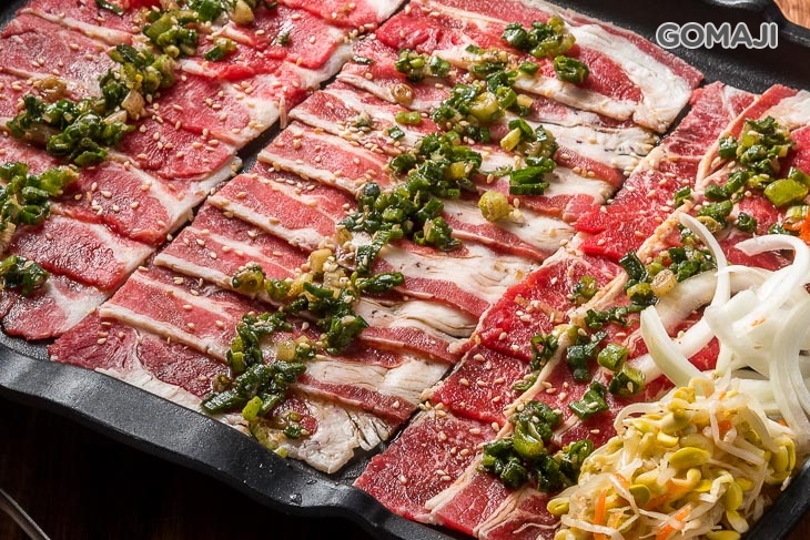 蔥鹽板腱牛肉盤