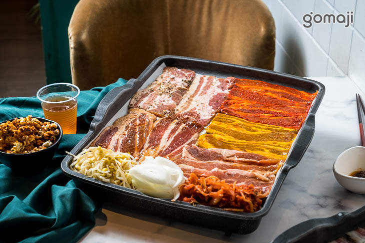 五色烤豬五花盤