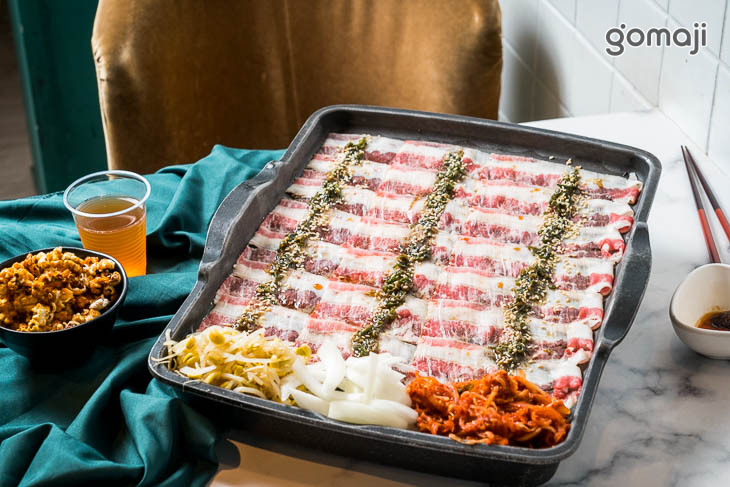 蔥鹽五花牛肉盤